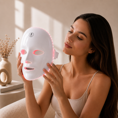 Máscara Facial LED LUVEQIA™ | Terapia de Luz para una Piel Radiante