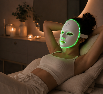 Máscara Facial LED LUVEQIA™ | Terapia de Luz para una Piel Radiante